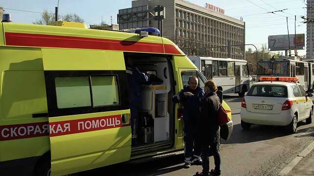 В Петербурге загорелся пассажирский автобус